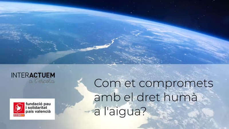 Com et compromets amb el dret humà a l'aigua?